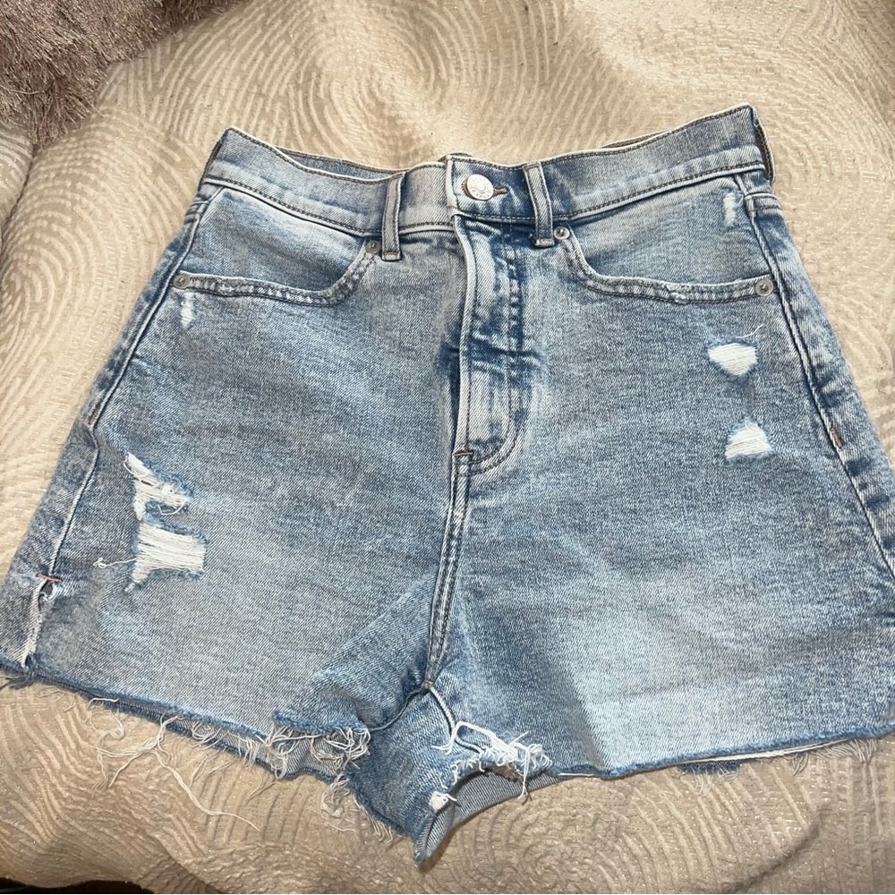 Express High Rise Mom Shorts - Picture 3 of 10